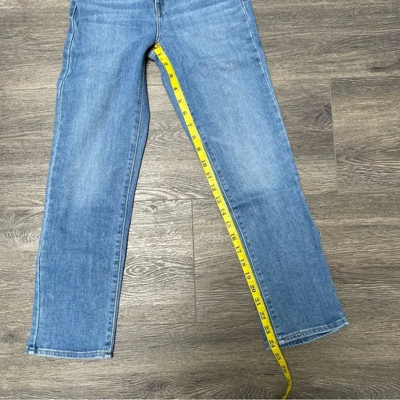 Levi's Classic Blue Women's Jeans 724 High Rise Straight Cropped Jeans Size 24 - Picture 6 of 9